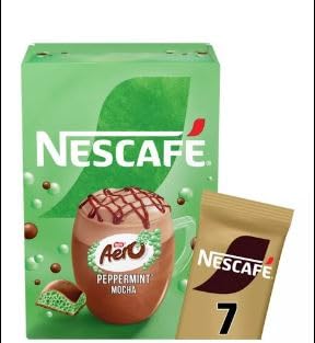 *BRITISH GOODS* Mocha & Hot Chocolate Selection. Necafe Quality Street Mocha (x7), Nescafe Aero Peppermint Mocha (x7), Celebratons Hot Chocolate (x8)