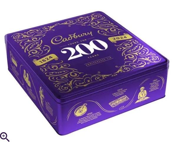 *BRITISH GOODS* Classic Festive 200 yer anniversary tin with chocolates. Imported from UK/Britain/England