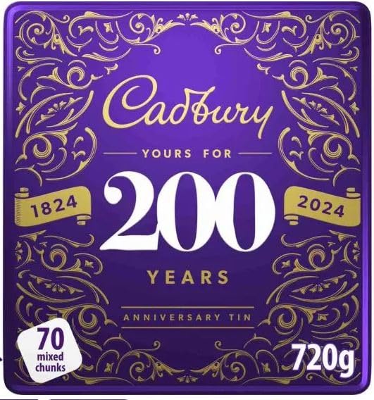 *BRITISH GOODS* Classic Festive 200 yer anniversary tin with chocolates. Imported from UK/Britain/England